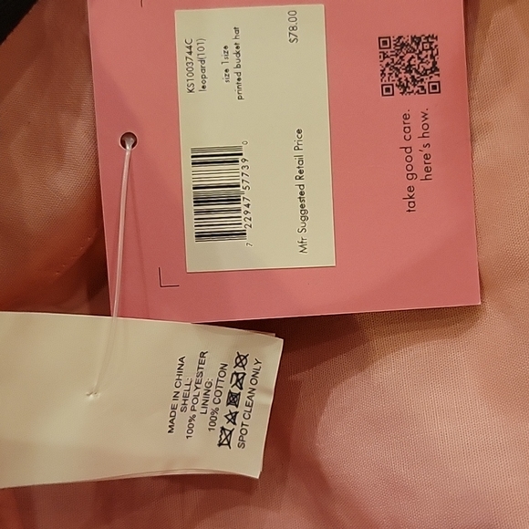 Kate Spade leopard printed bucket hat - Picture 2 of 4